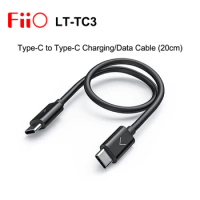 FiiO LT-TC3 20cm USB-C to USB-C Charging/Data Cable for Android phone Connect with Music Players/BTR3/BTR5/Q3/M5