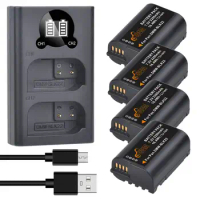 Pickle Power DMW-BLK22 BLK22 Battery+ LED USB Dual Charger for Panasonic LUMIX GH5 Mark II, GH5,DC-S5,DC-S5K