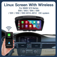 CARABC Wireless Carplay i Android Auto, 8.9-calowa nawigacja samochodowa dla BMW 3/5 Series E60/E63/E64/E90/E91/E92/E93 2010-201