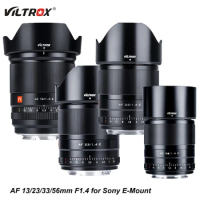 Viltrox 13mm 23mm 33mm 56mm F1.4 Mount Ultra Wide Angle APS-C AF Lens for Sony E-Mount Camera ZV-E10 A6600 A6100 A6000 A7
