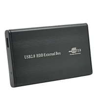 CHIPAL Aluminum External USB 2.0 2.5 IDE Enclosure Container Hard Disk Driver HDD Box Apapter For 500GB 1TB SSD DVD Optibay
