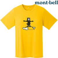 Mont-Bell 女款 Wickron 排汗衣/圓領短袖 1114783 SUMMIT BEAR YL 黃