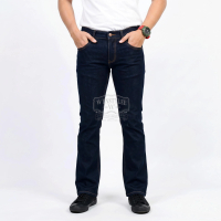 Celana Jeans Pria Panjang Cutbray Navy Garmen Bahan Denim Strecth Melar Celana Bootcut Fiftyone Deni