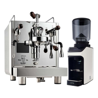 BEZZERA 貝澤拉R Flow Control 雙鍋半自動咖啡機手控版-白色110V+WPM ZD-17OD磨豆機-白色(HG1179WH+HG7302MWH)