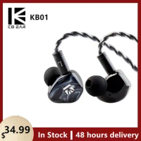 KBEAR KB01 Headphones 10MM Beryllium Diaphragm Dynamic Drivers Earphone Noise Cancelling Earbuds Sport In-ear Headset Monitor KZ