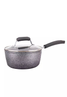 Amercook Amercook 18cm Induction Non Stick Sauce Pan with Glass Lid - Newly Improved Lava Stone 2.0