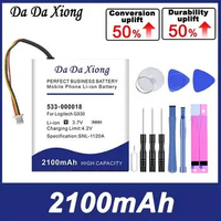 DaDaXiong New 2100mAh 533-000018 Bateria for Logitech G930, Gaming Headset G930, Headset G930, F540 MX Free Tape Sticker