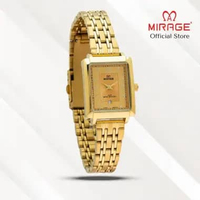 Mirage Jam Tangan Wanita Analog 8836 L Gold Original Stainless Plat Hitam