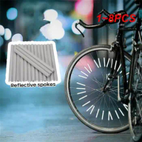 1~8PCS Bike Wheel Spokes Reflective Sticker Tube Warning Safety Light Cycling Reflector Tubes Accessories