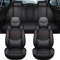 Pu Leather Universal Car Seat Cover for TOYOTA Corolla Yaris Prius Vios Kluger Sequoia Rush Avalon Avanza Interior Accessories