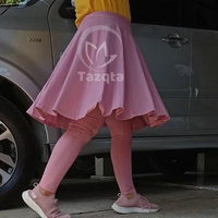 Legging Rok Jumbo Sport Model Payung Skirt Leging Wanita Jersey Premium Legging Rok Olahraga L dusty