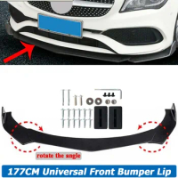 4PCS Front Bumper Lip Splitter Spoiler Cover Body Kit For Mercedes Benz E-Class W212 E200 E220 E250 E300 E350 Car Accessories