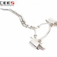 CEES Catback Exhaust For AUDI A8 C8 3.0T 2018-2022 Exhaust valve control Exhaust System