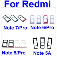 Sim Card Tray Adapter For Xiaomi Redmi Note 5 5A 6 7 Pro Sim Card Holder Slot Repair Replacement Parts