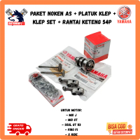 Paket Noken As + Platuk Klep + Klep Set + Rantai Keteng / Mio J / Mio GT / Soul GT / Fino FI - 54P