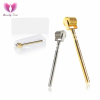 Beauty Star New Golden Derma Roller Derma Stamp Micro Needles For Face Skin Care Treatment Hair Loss Therapy Hair Growth