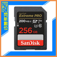 SanDisk Extreme PRO SDXC 256GB/256G Class10 200MB/s 記憶卡(公司貨)【APP下單4%點數回饋】
