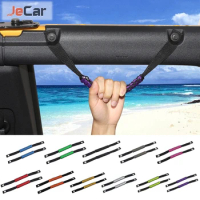 JeCar Car Handle Bar Frame Modified Grab Grip Roof Door Pull Rope For Ford Bronco 2021 up Anti-slip Accessories