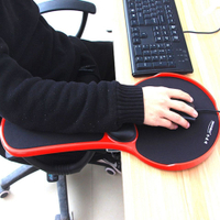 創意桌椅兩用護腕鼠標墊電腦手托架臂托肩托辦公桌面延伸架免打孔-快速出貨