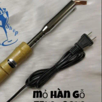 Mỏ hàn cán gỗ 75w và 80w mỏ hàn đầu dẹt 75w và 80w
