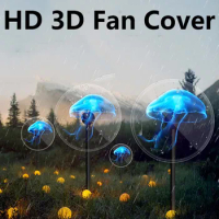3D Fan Hologram Projector Protection Cover 65cm 3D Hologram Projector Light Advertising Display Shell LED Fan Acyrlic Cover Bag