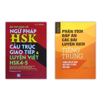Sách - Bài tập ngữ pháp HSK cấu trúc giao tiếp & luyện viết HSK4-5 + Phân tích đáp án các bài luyện 