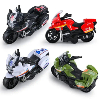 Mainan Motosikal Inersia, Bahan Plastik, Kalis Kejutan, Tersedia dalam Putih, Hitam, Merah dan Hijau