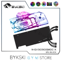 Bykski GPU Water Block For Gigabyte 3090/3080 GAMING/EAGLE/VISION/TURBO OC Graphic Card,VGA Radiator 5V/12V N-GV3090GMOC-X