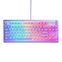 SteelSeries Apex 3 TKL 薰衣草美式 RGB 遊戲鍵盤 IP32 防水 薰衣草色 64940 (V072) 