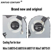 5V New Cooler GPU CPU Cooling Fan for Acer Nitro 5 AN515-43 AN515-54 AN517-51 Nitro7 AN715-51 Laptop Fan Radiator