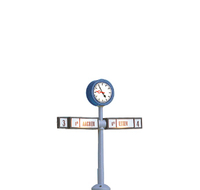 Mini 現貨 Brawa 5290 HO規 Platform Clock 月台時鐘 含火車路標