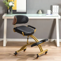 Computer Folding Writing Chair, Rotating Lifting Body Chair Ergonomic Kneeling Chair Correcting Sitting Backrest Home Furniture