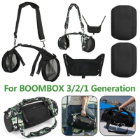 Portable Audio Storage Bags Sets Speaker Protective Case Shockproof Wear-Resistant with Shoulder Strap for JBL BOOMBOX 3/2/1