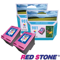 RED STONE for HP CC656A(彩色×2)NO.901環保墨水匣組