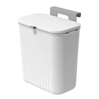 【樂適多】壁掛滑蓋垃圾筒 MO7722(垃圾桶 壁掛式垃圾桶 廚餘桶 廚房垃圾桶 浴室垃圾桶)