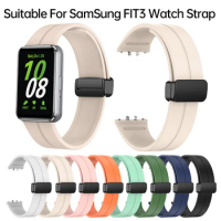 Silicone Sport Strap for Samsung Galaxy Fit 3 Metal Connector Watch Bracelet Correa for Samsung Galaxy Fit 3 Watchbands