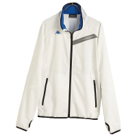 【KAPPA】義大利時尚單層TEFLON風衣外套 合身版(白 義大利藍 C166-1911-0)