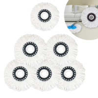 1pcs Universal 360 Degree Rotating Round 16mm Mopping Head Microfiber Rag Mop Cloth Replacement Clean Tool Refill Mop Head