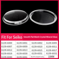 33mm Smooth Flat Watch Crystal Mineral Glass Replacement For Seiko 6139-6000/6001/6010/6015/6030/6040/6041 Repair Tool parts