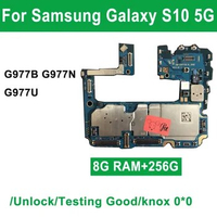 Good Motherboard For Samsung Galaxy S10 5G G977B Good Imei Unlock Clean IMEI Logic Board 256GB