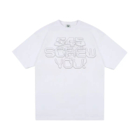 [COD] Versatile Design Printed Short Sleeve T-Shirt Casual Loose Round Neck Half Sleeve Unisex Coupl