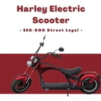 Fat Tire Lowboy 60v 30ah 2000w Lithium Electric Scooter Citycoco Black EEC COC Moped Motocycle FatBike Chopper Eu Warehouse