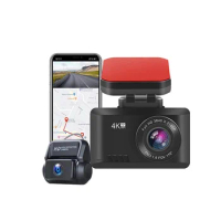 2.45 Inches High Grade T8 Novatek 96670 Car Dash Cam Dual Camera Lens 4K 2160P Wifi Gps Dual 4K Dash Cam Black Box