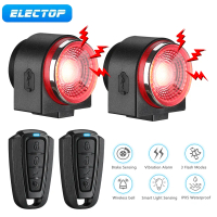 ELECTOP Bicycle Rear Light A8Pro Waterproof Smart Auto Bike Safety Warning Lights USB Charging Burgl