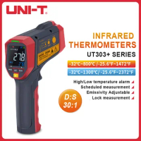 UNI-T Non-Contact Temperature Meter Digital Infrared Pyrometer LCD Backlight Laser Thermometer Gun
