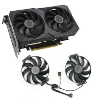 Cooling Fan Replacement Left /Right Fan Radiator for ASUS RTX3060 3060ti MINI V2