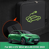 EV Car Charging Cable Storage Carry Bag Charger Plugs Sockets Waterproof Fire Retardant Fit For MG 4 EV MG4 MULAN EH32 2022 2023