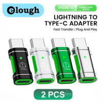 Elough PD 30W Lightning Female to Type-c Male Connector Supports Data Transfer Suitable for IPhone 15 Samsung Fast Charging