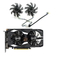 2 fans brand new for ASUS GeForce GTX1650 1660ti 6GB dual graphics card replacement fan FD8015U12S