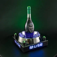 Metal Bottle Glorifier Bottle Display Liquor with Laser Lighting